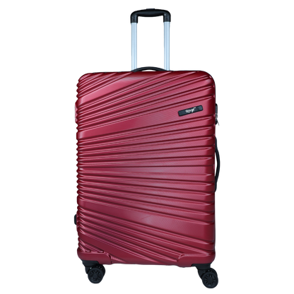 Set of 3 Red Travel Luggage Bags