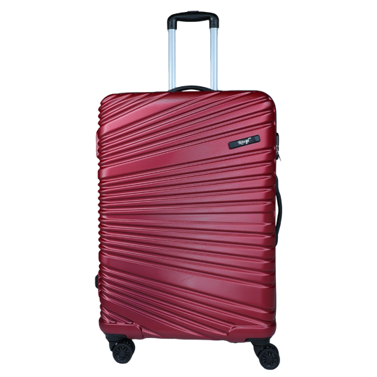 Set of 3 Red Travel Luggage Bags