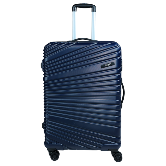 Set of 3 Navy Blue Travel Luggage Bags
