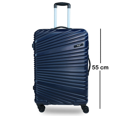 Set of 3 Navy Blue Travel Luggage Bags