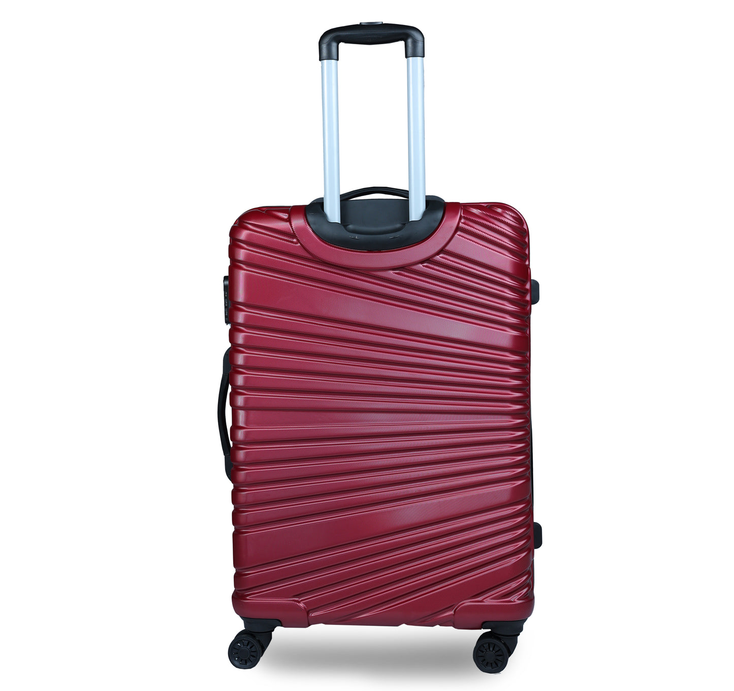 Set of 3 Red Travel Luggage Bags