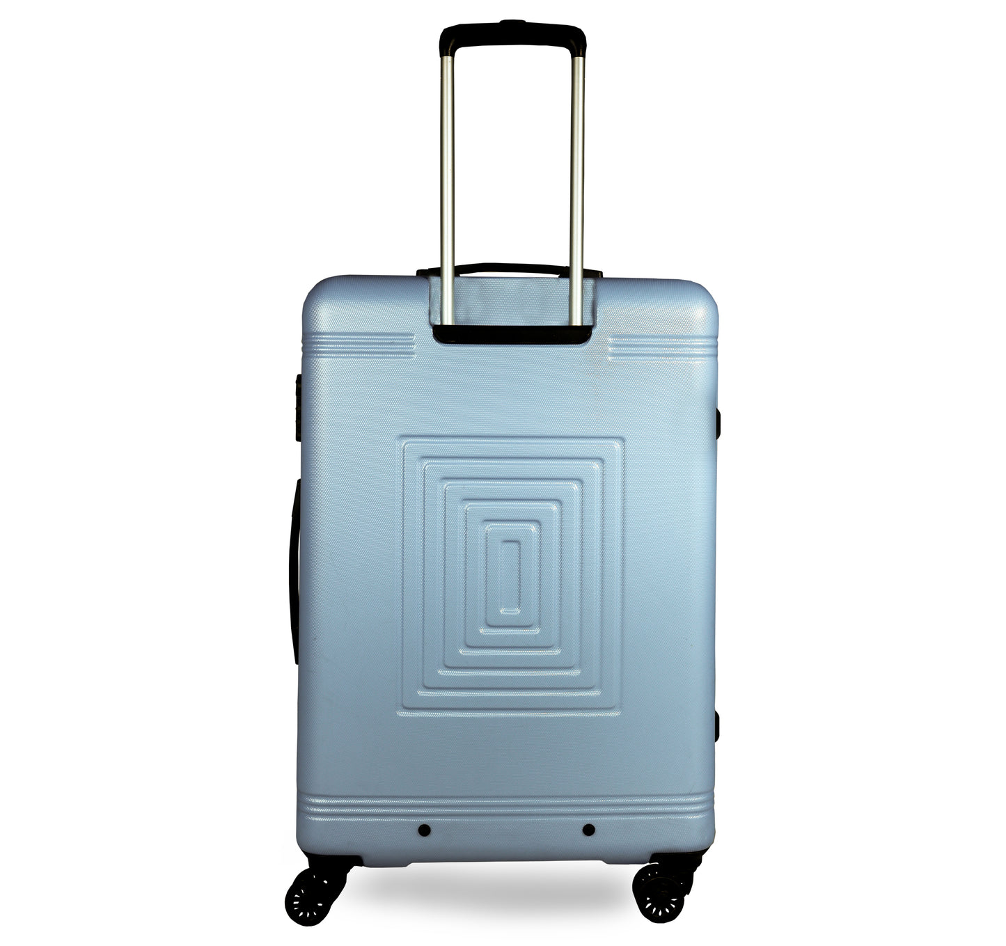 Set of 3 Silver Travel Luggage Bags