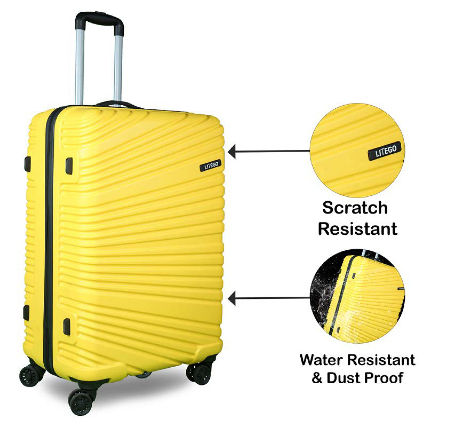 Litego Saturn – Premium Hardcase Travel Bag (55cm / 65cm / 75cm & 3-Piece Set)